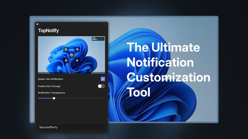 TopNotify—调整Windows系统通知位置插图