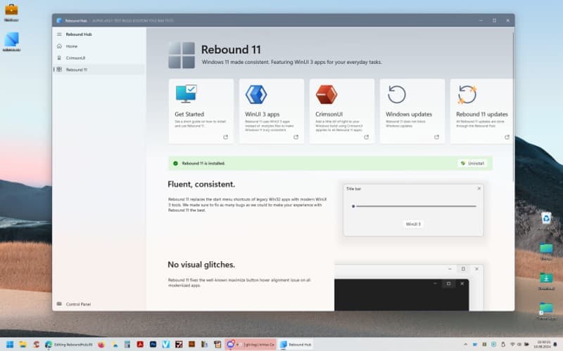 Rebound 11—Windows 11系统增强软件插图1