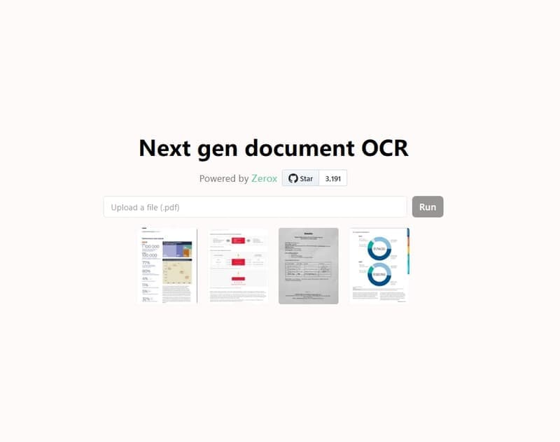 Zerox OCR—基于AI的在线OCR工具插图