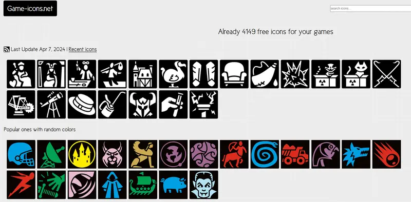 Game-icons.net—图标素材网站插图