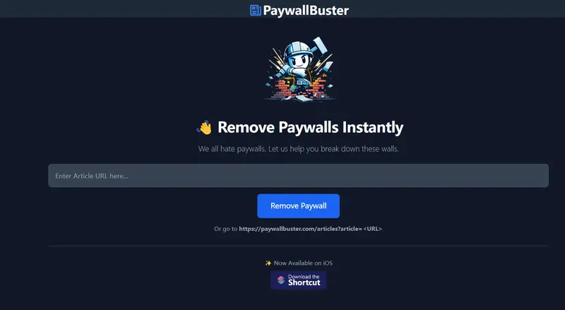 PaywallBuster—一站式绕过付费墙的在线平台插图