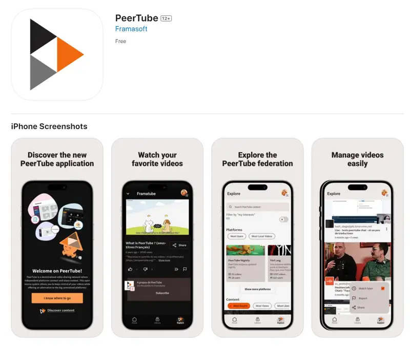 PeerTube 移动应用发布：开源去中心化视频网络的新里程碑插图1