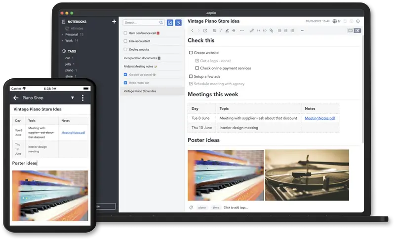 Joplin—免费且开源的笔记和待办事项软件插图