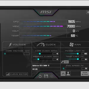 显卡调校软件MSI Afterburner 即将迎来重大更新，支持 RTX 5080 三风扇控制