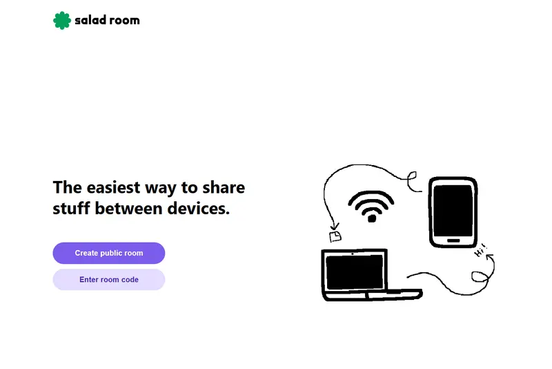 Salad Room—简单易用的跨设备文件与信息传输工具插图