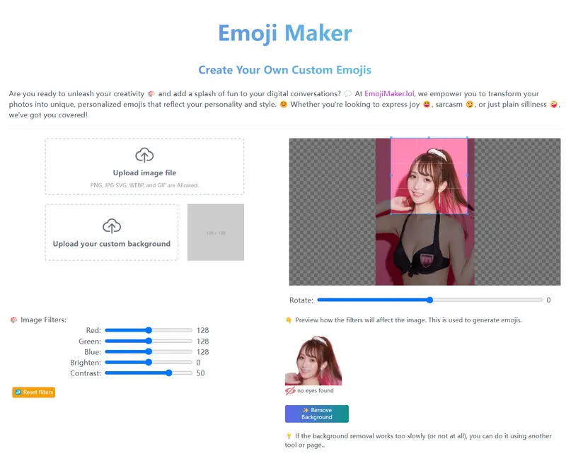 Emoji Maker—将你的照片转化为独特表情包插图